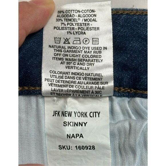 Warp+Weft Women’s JFK Skinny Blue Jeans Size 25 - Picture 8 of 11